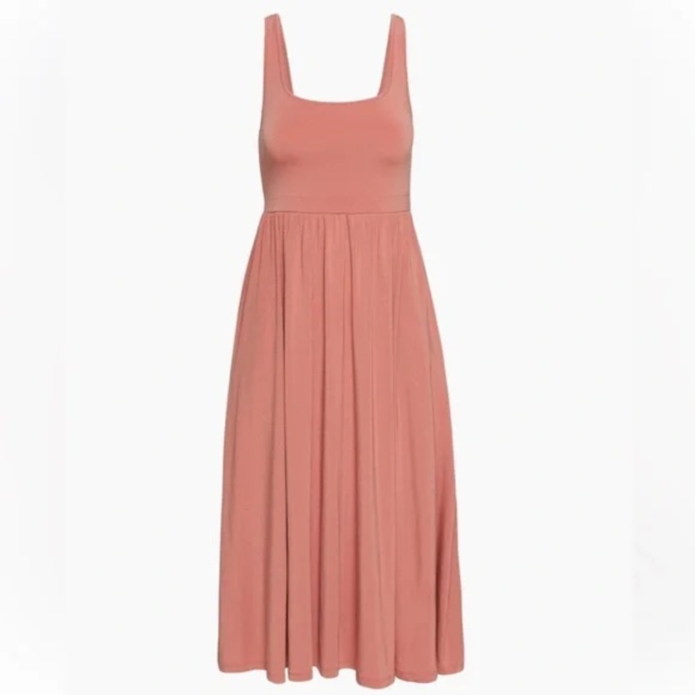 Aritzia Wilfred Market Midi Dress with pockets in Earthen Red Size XL